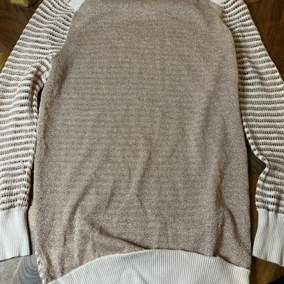 Ted Baker Namel Rose gold and pink metallic sweater size 1 - Picture 8 of 8